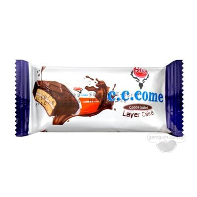 Keks Adrin "c.c.come" gatlanan şokolad örtükli, 30 gr