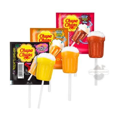 Karamel süýji Chupa-Chups "Fizzy drinks", 15 gr (1 sany)