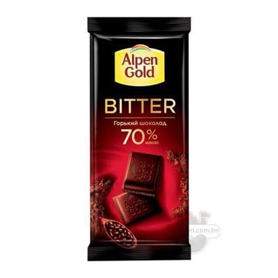 Şokolad Alpen Gold, Ajy 70% kakaoly, 85 gr