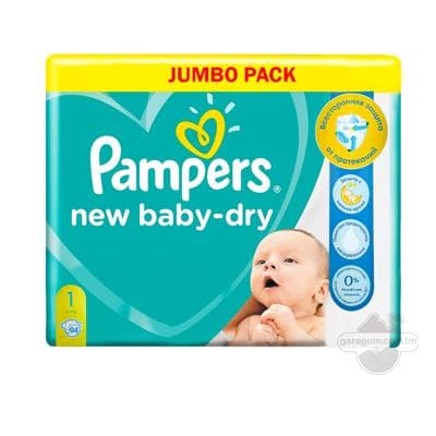 Çaga arlygy Pampers Active Baby-Dry 1 Newborn 2-5 кг, 94 шт