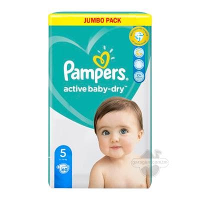 Pampers Подгузники Active Baby-Dry 5 Junior 11-16 кг, 60 шт