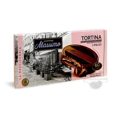 Печенье Massimo "Tortina" покрытый шоколадом, 60 г ( 3 шт)