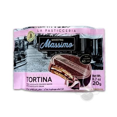 Печенье Massimo "Tortina" покрытый шоколадом, 20 г