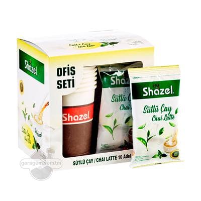 Süýtli çaý Shazel "Latte" ofis üçin, 19 gr (10 sany)