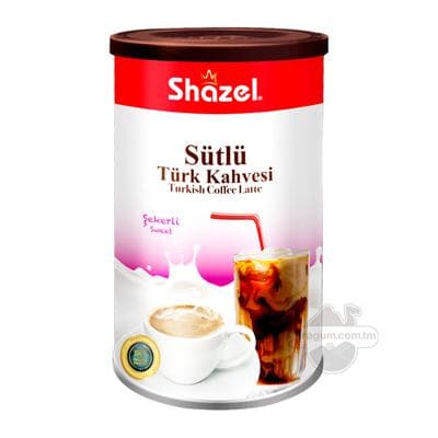 Турецкий кофе Shazel "Latte" с сахаром, 500 г