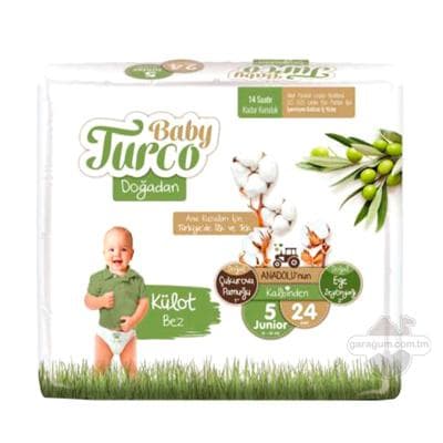 Детские трусики Baby Turco From Nature №5 Junior, 12-25 кг, 24 шт