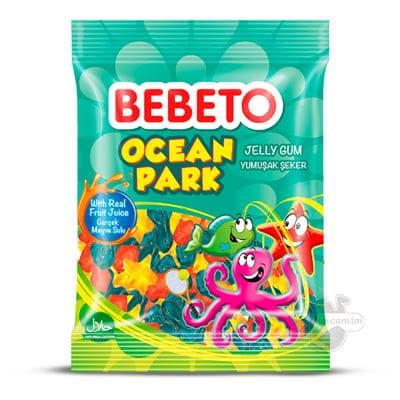 Çeýnelýän marmelad Bebeto "Ocean park", 80gr