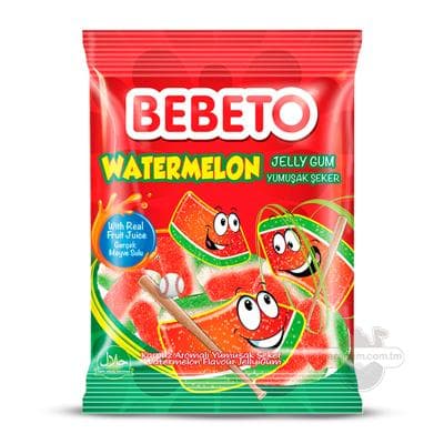 Çeýnelän marmelad Bebeto "Watermelon", 80 gr