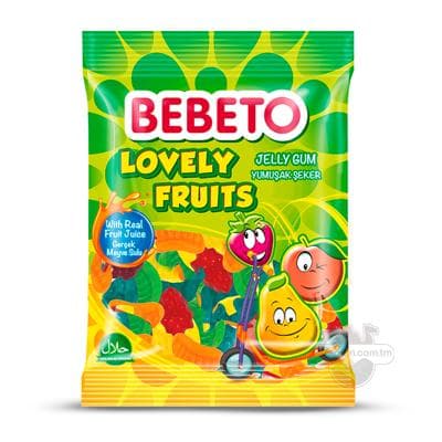 Жевательный мармелад Bebeto "Lovely fruits", 80г