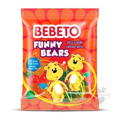 Çeýnelän marmelad Bebeto "Funny Bears", 80 gr