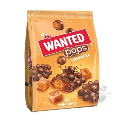 Шоколадный Мини батончики "Eti" Wanted Pops с карамелью 9штук 126гр