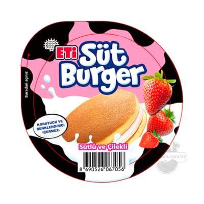 Süýtli burger ETi ýertudanaly, 35 gr