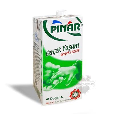 Sygyr süýdi "Pinar" 3,3% ýagly 1 lt