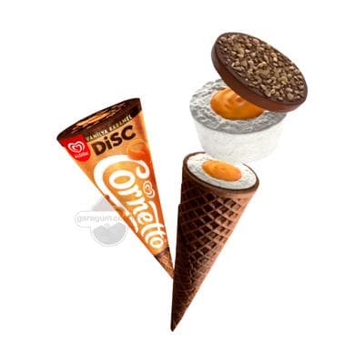 Мороженое Cornetto "Disc" ваниль и карамель 125 мл