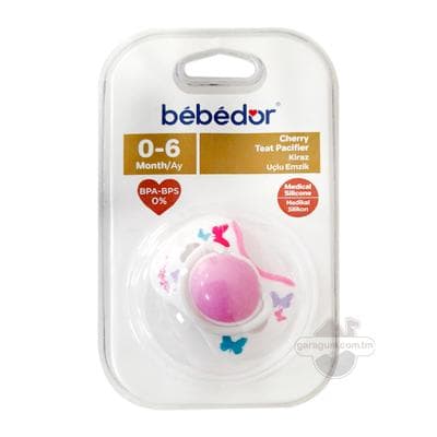 Соска для детей Bebedor "Cherry", (0-6 месяцев)