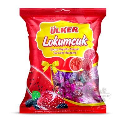 Ülker "Lokumcuk" мармелады из красных фруктов, 205 gr