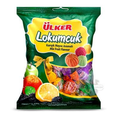 Ülker "Lokumcuk" мармелады со вкусом фруктовый микс, 205 gr