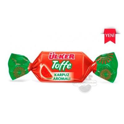 Мягкие конфеты Ülker Toffe со вкусом арбуза, 225 г