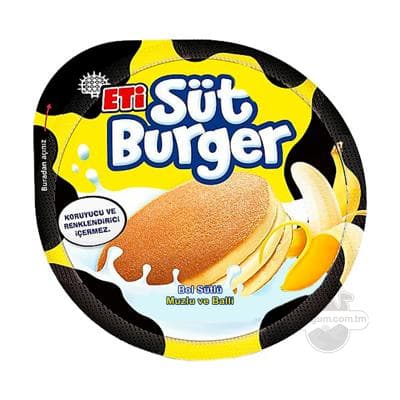 Süýtli burger ETi bally we bananly, 35 gr