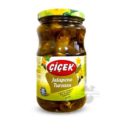 Duzlanan Jalapeno burçy "Çiçek", 370 gr