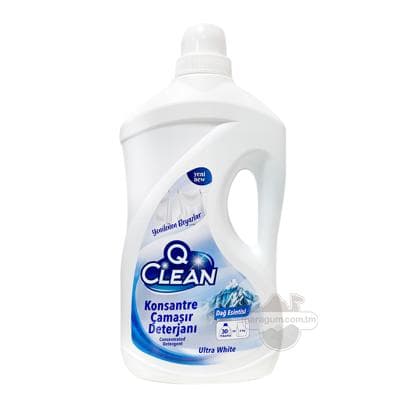 Suwuk kir ýuwujy serişde Q Clean "Ultra white" ak eşikler üçin, 2145 ml