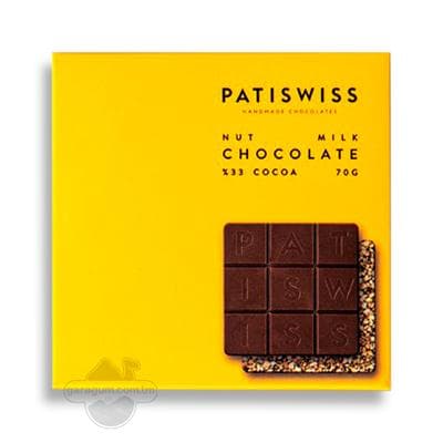 Maňyzly süýtli şokolad "Patiswiss" 70 gr