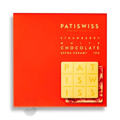 Клубничный белый шоколад "Patiswiss" 70 г