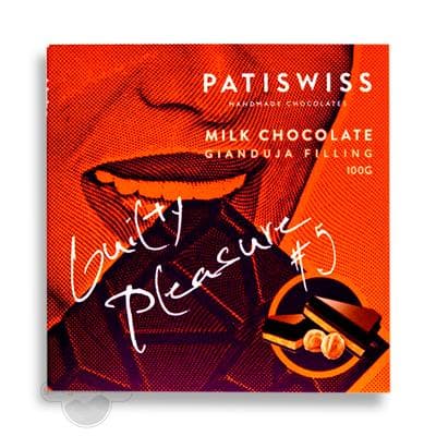 Молочный шоколад Patiswiss "Guilty plesure" с начинкой джандуйя, 100 г