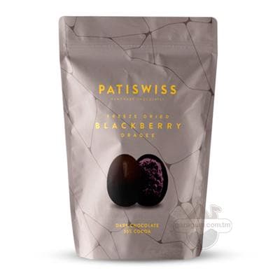 Ежевичное драже в темном шоколаде "Patiswiss" 80 г