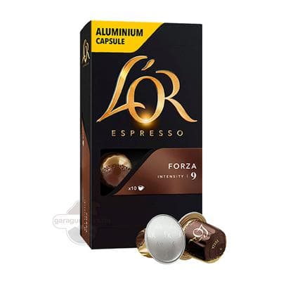 Kofe kapsulalary Lor Espresso "Forza 9" 10 sany, 52 gr