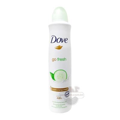 Dove antiperspirant-spreý "Go Fresh" hyýar we gök çaý ekstraktly, 250 ml