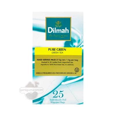 Gök çaý Dilmah folgaly haltajyklarda 25 sany (50 gr)