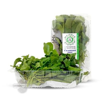 Салатный Микс Micro Green (руккола, лалло россо, базилик, сельдерей) 120 г (±10 г)